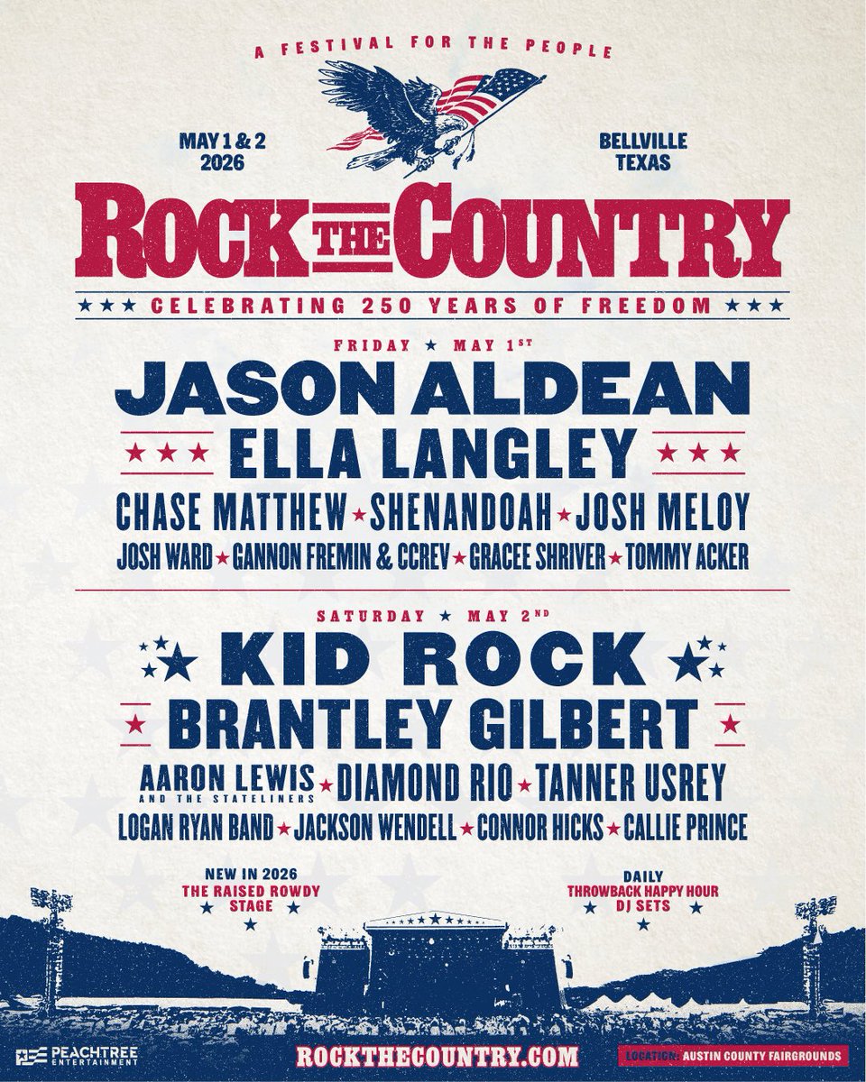 Festival season comin’ in hot! Excited to see y’all at <a href="/rockthecountry_/">Rock The Country</a> ✌️Tickets on sale Friday, 1/16 at 2pm local. rockthecountry.com