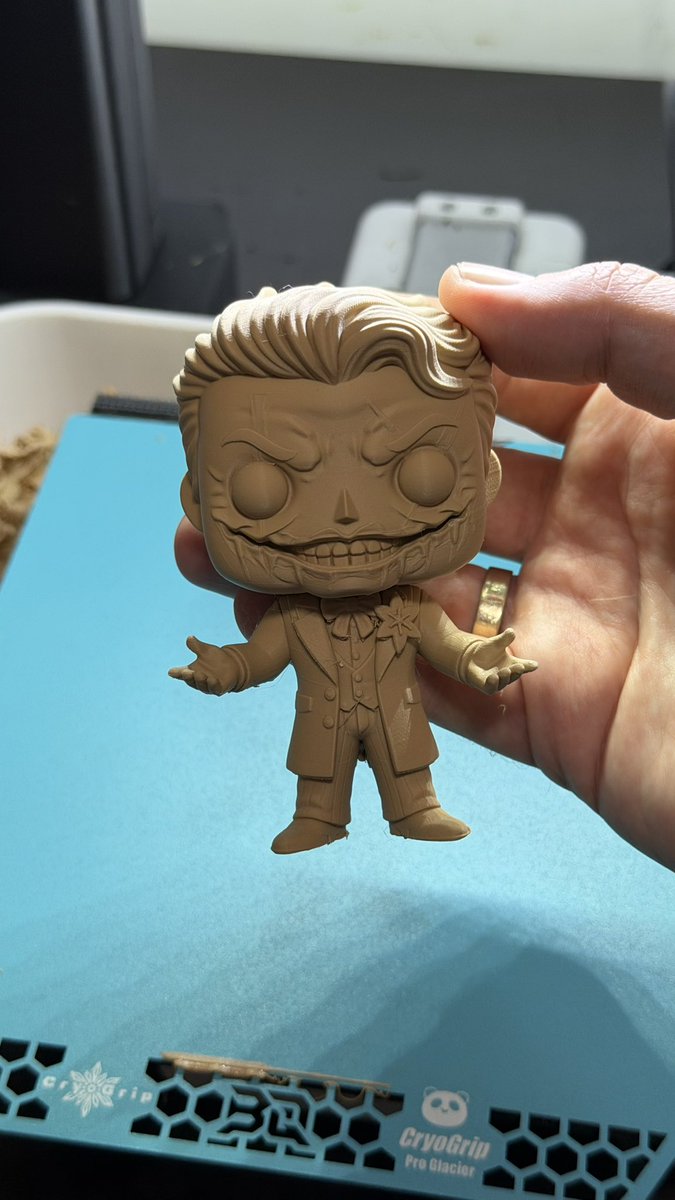 TherealHTP's tweet photo. Fresh off the printer: A custom @spencerink Funko Pop (The Laugh Track Joker edition)! 🤡🪓
Current status:
✅ Printed
⬜️ Paint job
⬜️ Custom box
⬜️ Get it signed by Spencer one day 🤞
@ICENINEKILLS 
#IceNineKills #SpencerCharnas #TheLaughTrack #FunkoPop #3DPrinting https://t.co/1y0cPDJeCO