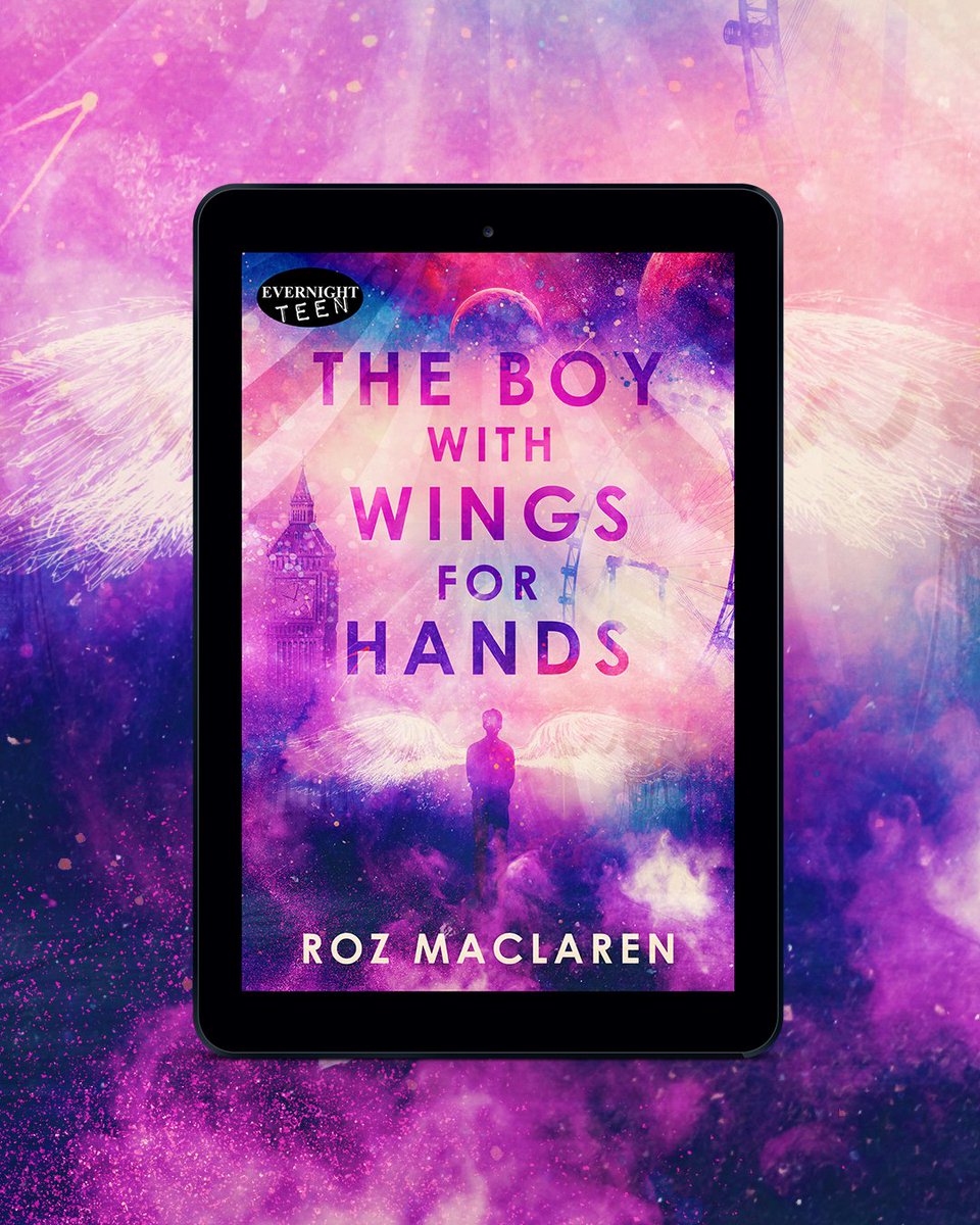Cover reveal! My new book with Evernight Teen is called The Boy With Wings For Hands. Out 2026.