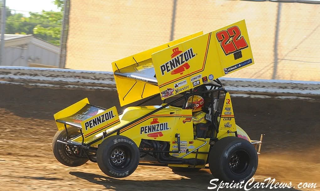 The WILD CHILD Jac Haudenschild hammer down <a href="/wcsohio/">Wayne County Speedway</a>