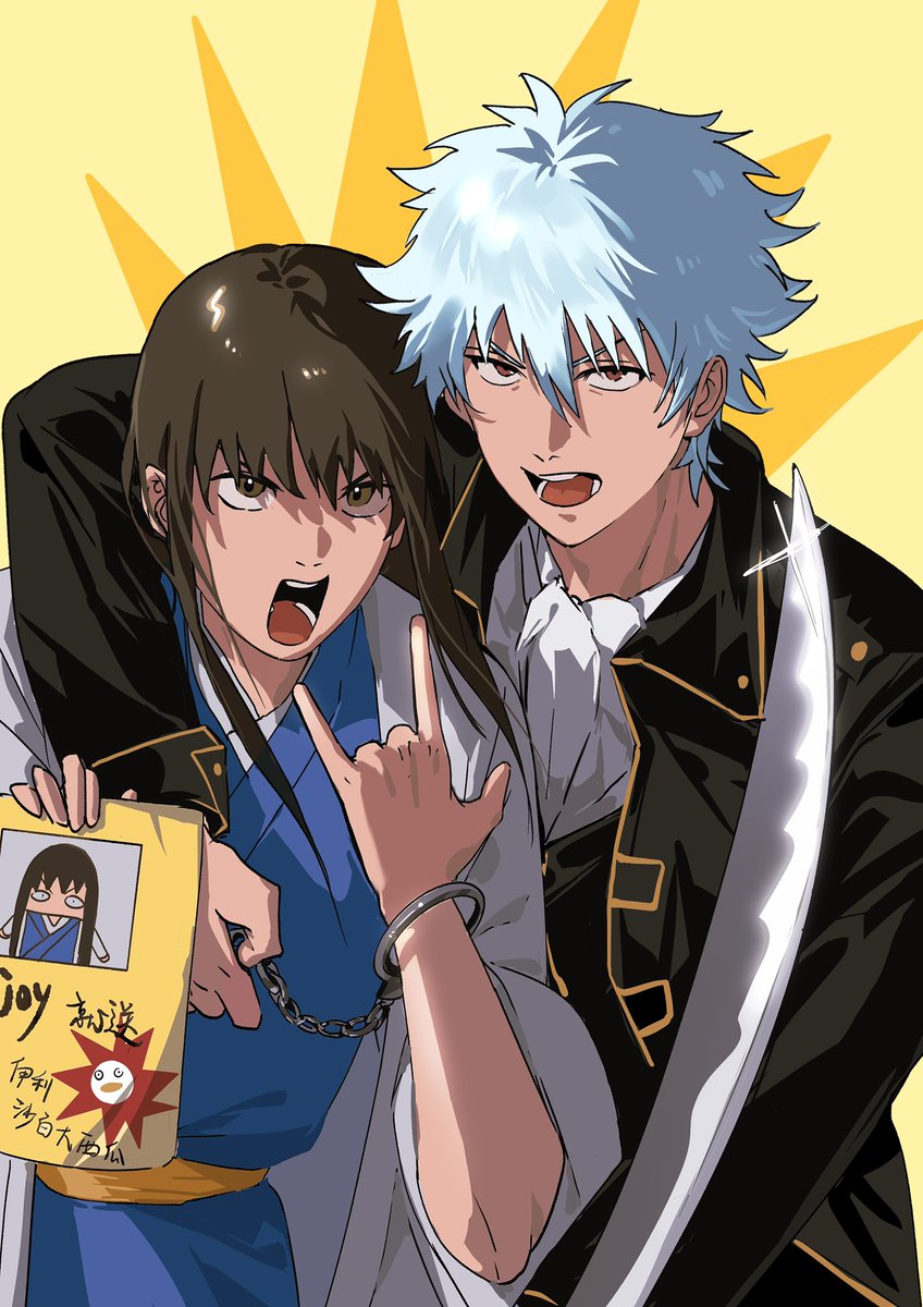 YAZI10100626's tweet image. #銀桂 
银时真选组if线😙😙