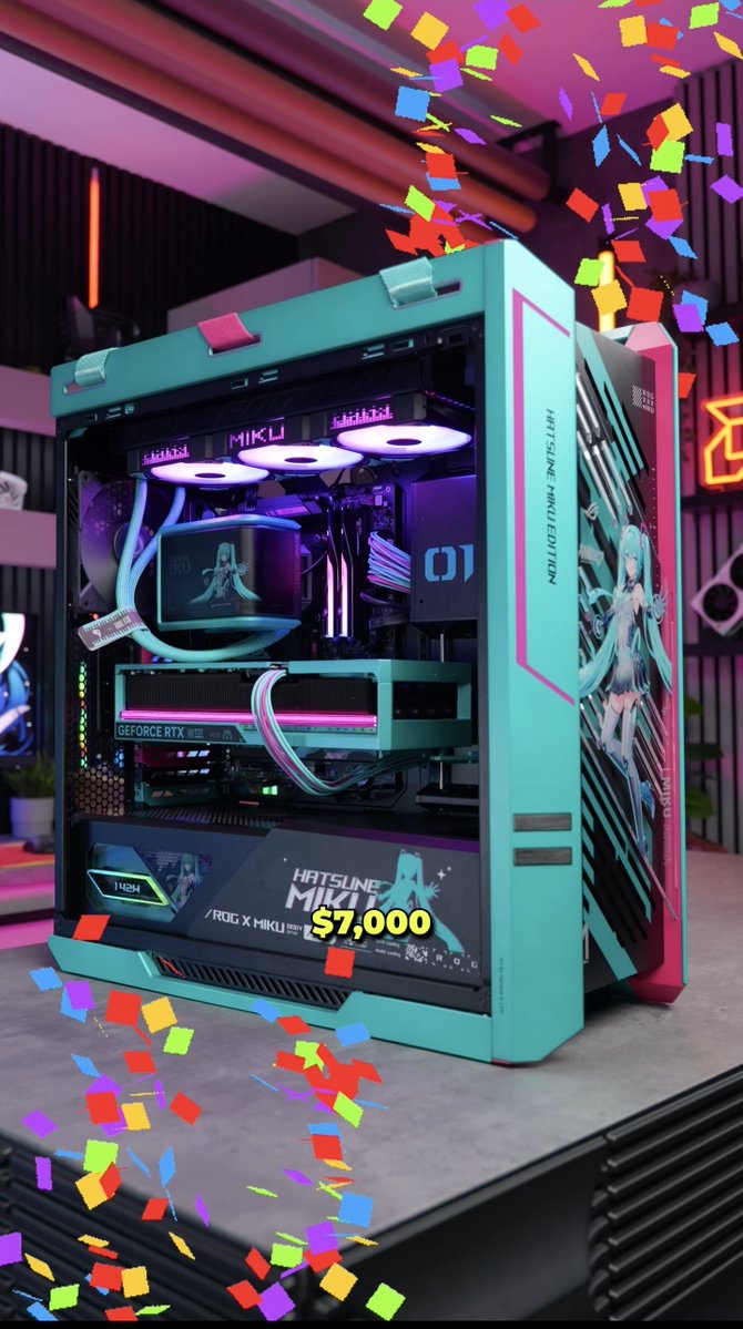 brittnaynay3's tweet image. 🎉 PC Giveaway 🎉

🎶💙 Hatsune Miku Themed PC 💻✨

How to Enter:
1️⃣ Like ❤️ and reshare 🔁 this post
2️⃣ Follow @brittnaynay3 @ASUS_ROGNA
3️⃣ Drop a comment 💬
That’s it 🙌

🌍 Worldwide giveaway

🎯 Bonus Entries:
Want extra chances to win?
Drop comments on my other socials,…