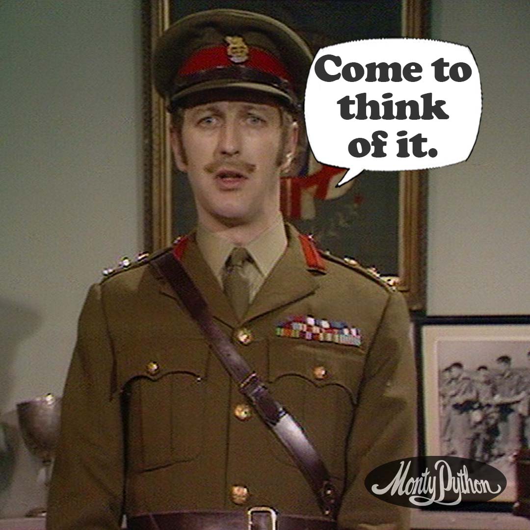 montypython's tweet image. Things are getting very silly. #MontyPython