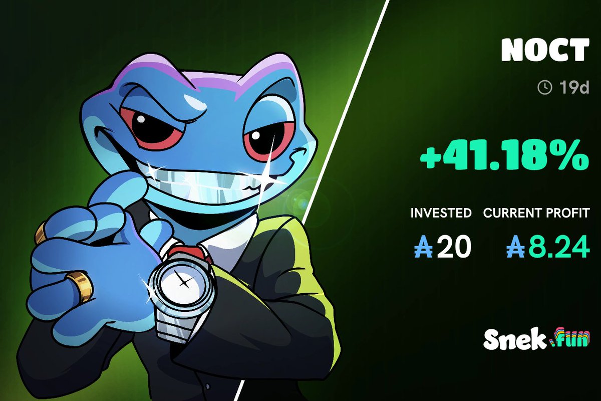 new pnl cards on snekfun are 🔥