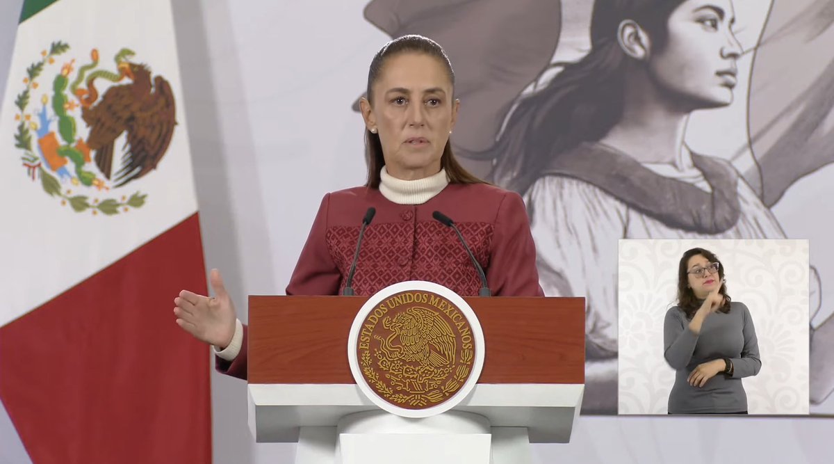 VOMexico's tweet image. #MexicoUS 🇲🇽🇺🇸 After the phone conversation with Trump, President Claudia Sheinbaum rule out a U.S military intervention in Mexico.