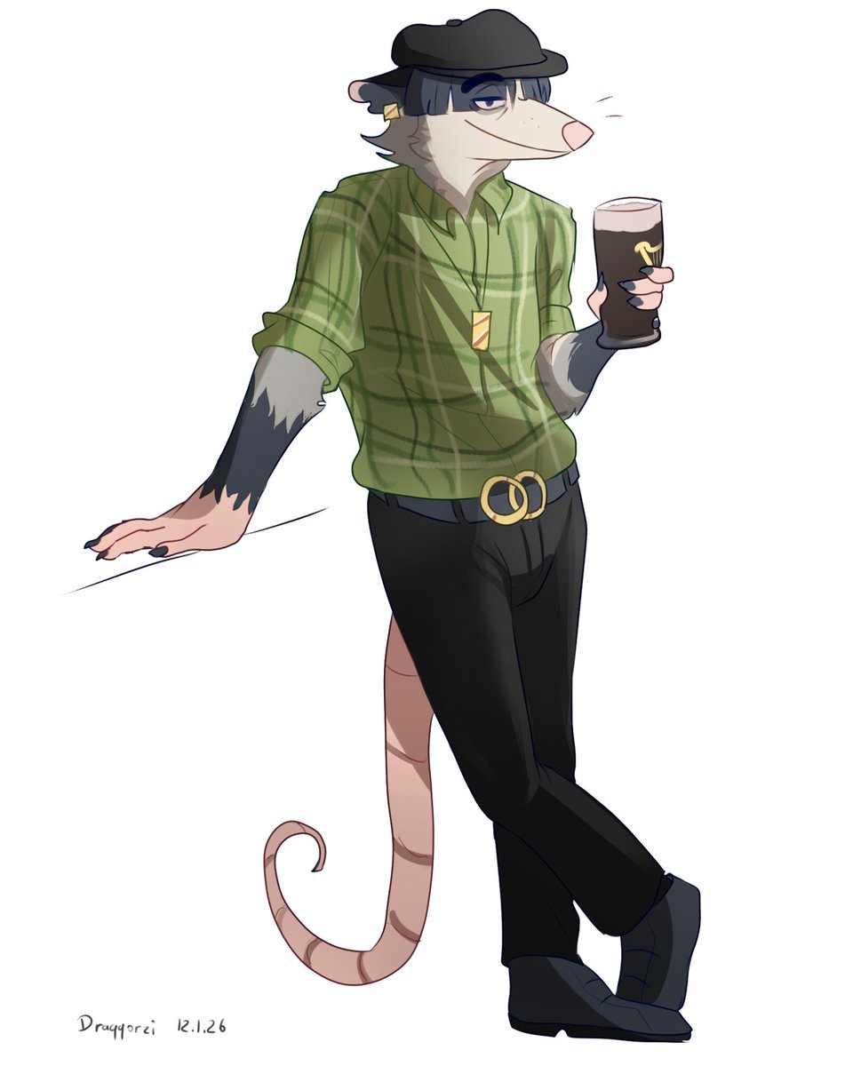 Draqqorzi's tweet photo. #opossum #furry #irish #ireland #drawing #art https://t.co/SdlxvnZieo