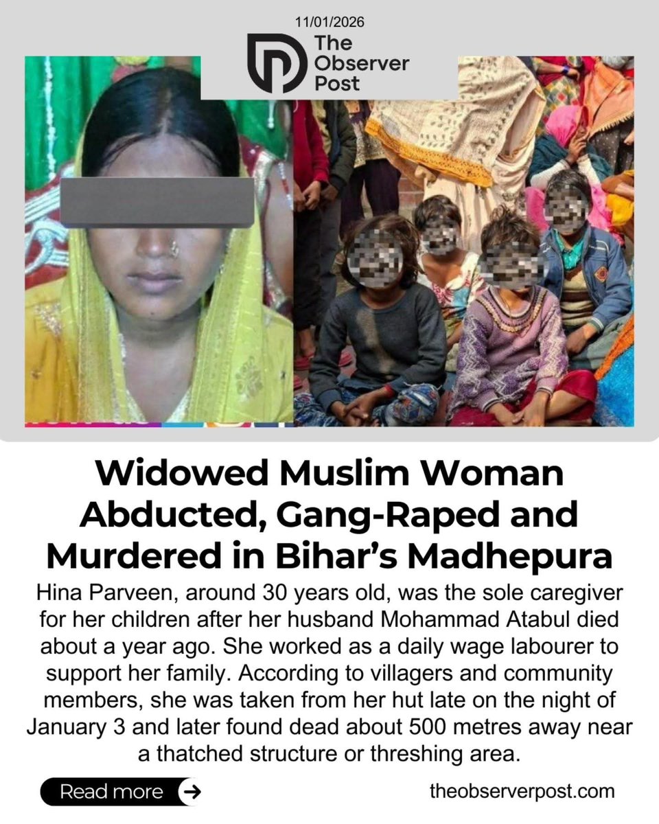 There is no outrage on it ? No Hindus seeking justice for her in front of their embassy in London ? Indian are so worried about Minorities in Pakistan and Bangladesh but such terrible crimes against Muslims in India don’t give them reason to protest ? 
#Hindutva