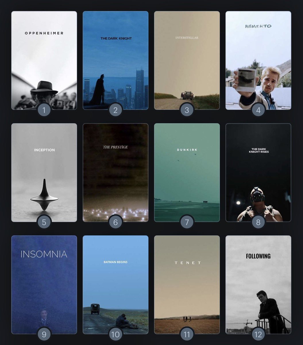 tanik_tr's tweet photo. Christopher Nolan maratonu https://t.co/Si3X39hYBq