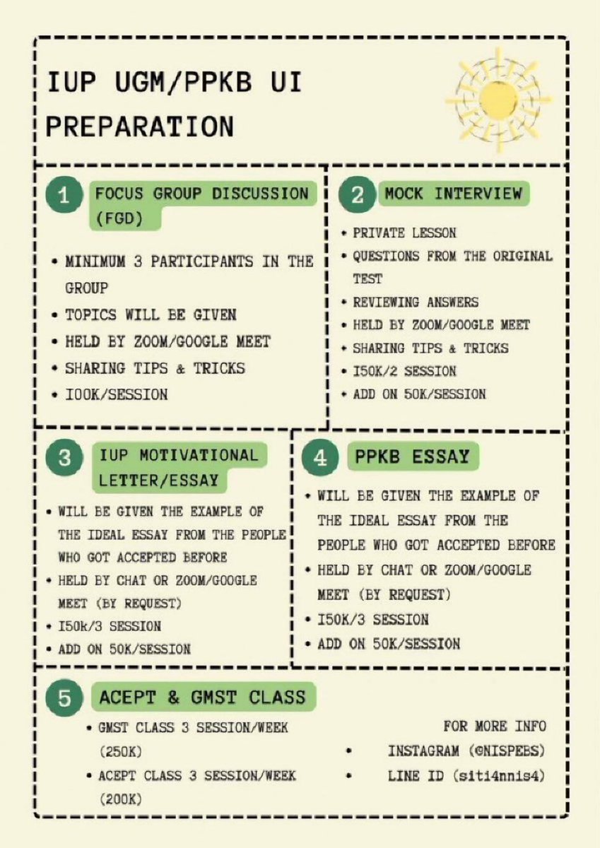 🚀IUP UGM/TS UI/PPKB UI Preparation🚀 tweet media