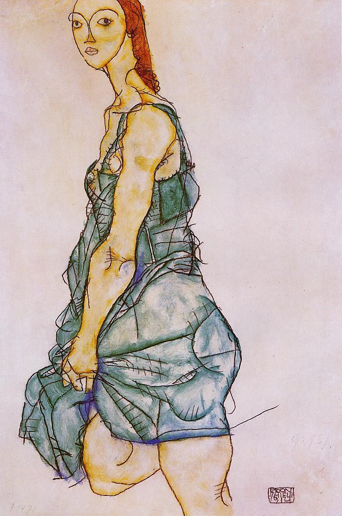 artistschiele's tweet photo. Upright Standing Woman, 1912 #artbots #schiele https://t.co/dApb9IZcUN