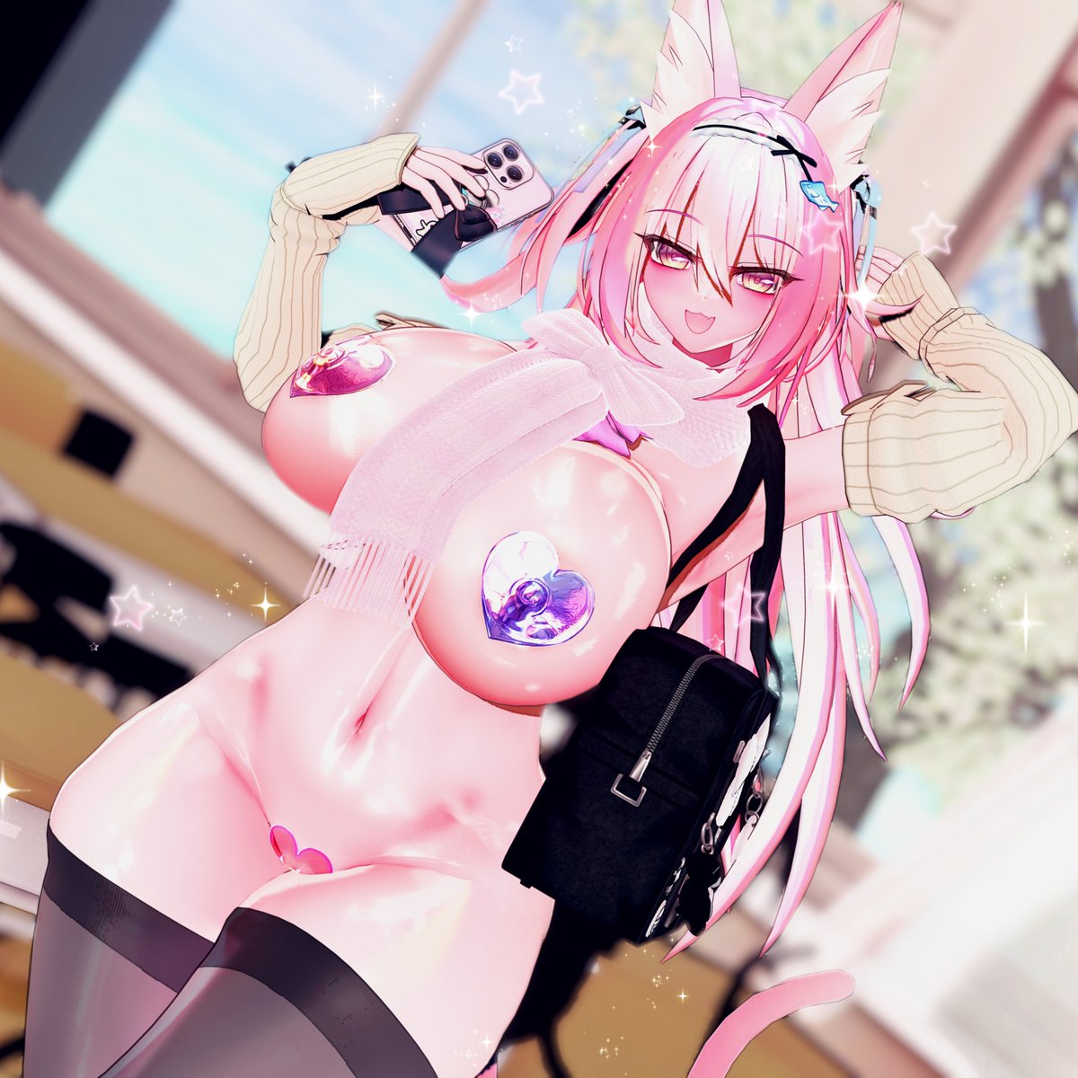 #オダメ裸ニップレスマフラー部