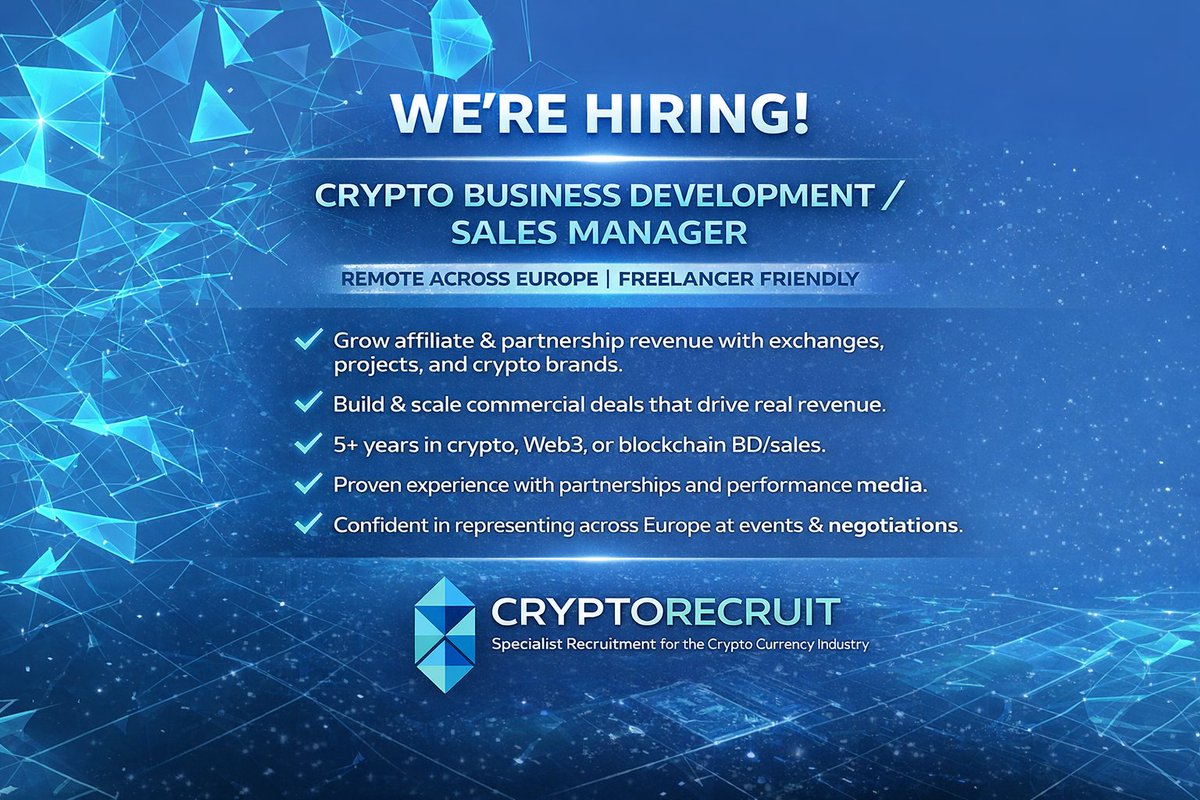 CryptoRecruit (@cryptorecruit) / Posts / X