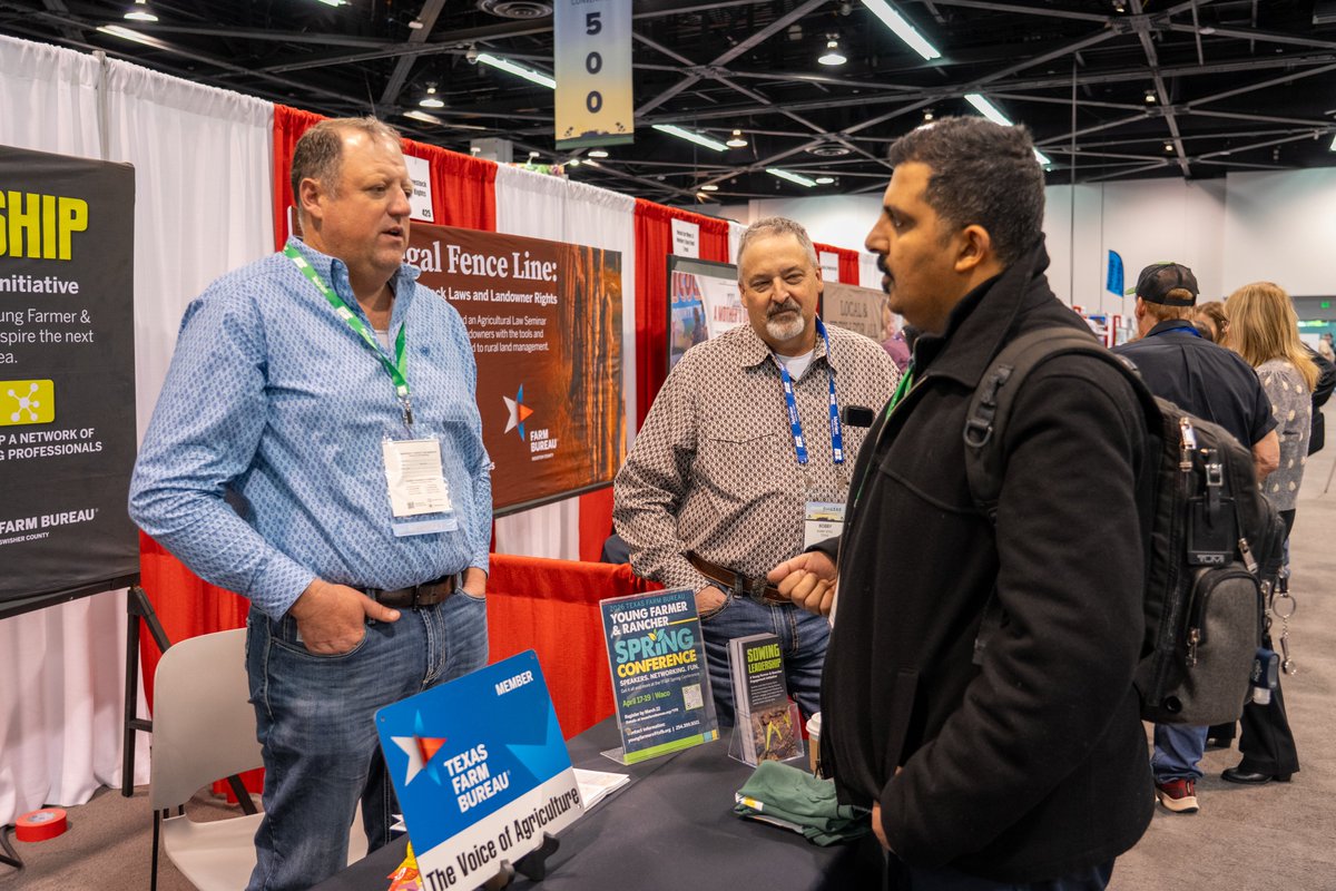 TexasFarmBureau's tweet photo. Texas farmers and ranchers are sharing about programs and events they've hosted with other Farm Bureau members. #AFBF26 https://t.co/iDG9zQMJNv