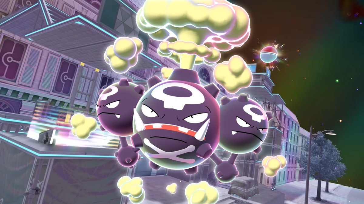CardnlH's tweet image. Mega Weezing Concept! #PokemonLegendsZA