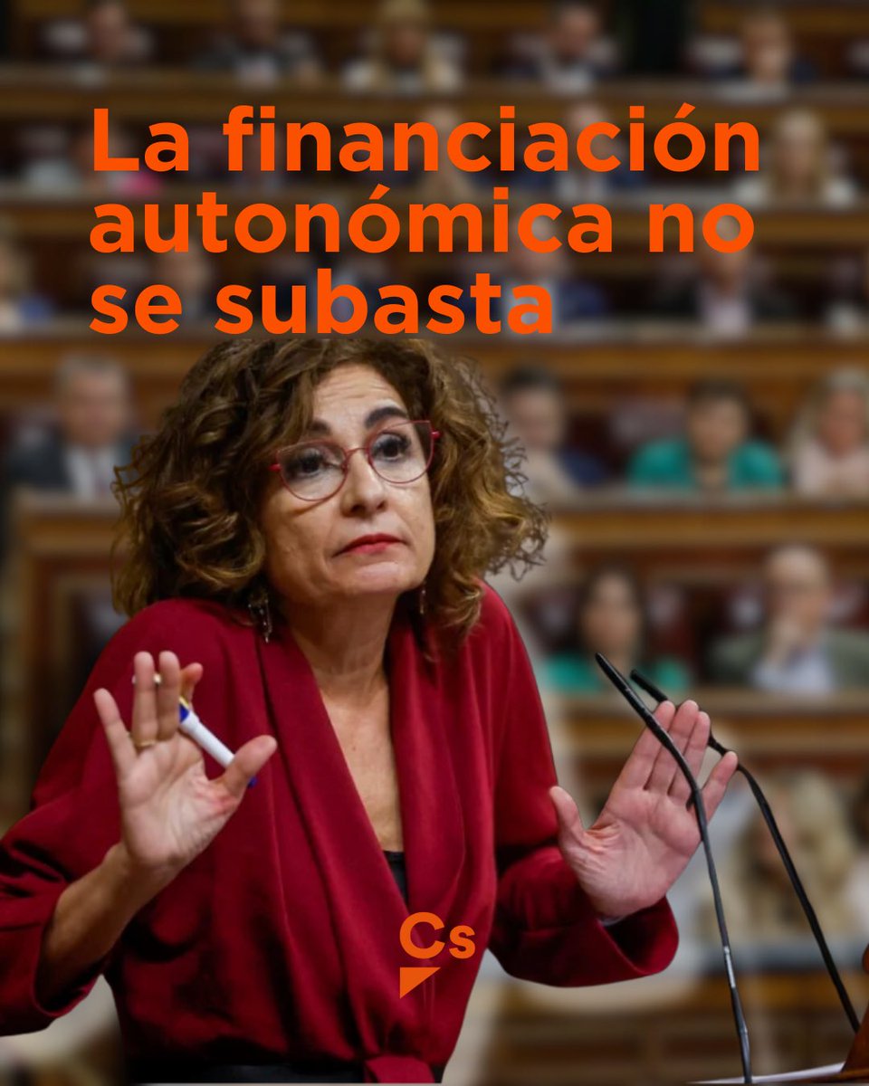 La financiación autonómica no se subasta.

Ordinalidad garantizada solo para Cataluña y acuerdos a puerta cerrada para sostener a Sánchez. Privilegios para unos, desigualdad para todos.

Desde Ciudadanos exigimos transparencia y una reforma justa para todas las CCAA.