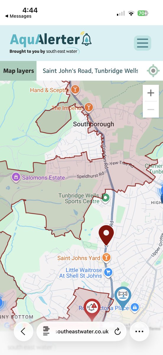 PeriSherif's tweet photo. @sewateruk @ThreshedThought the map isn’t accurate, at the pin we have no water and it’s out of the interruption boundaries https://t.co/vMKtxIgLIq
