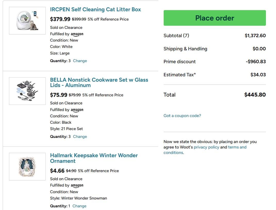 Pricerrors's tweet photo. $1000 WORTH OF ITEMS FOR $400 AT WOOT

ADD 3 - https://t.co/ixFYCPoSG2
ADD 3 - https://t.co/NLXpgXhXCL
ADD 1 - https://t.co/iby2Kgp3EA

Total should automatically drop to around $400 at checkout.

Can resell each of the items locally for profit https://t.co/6bnmBKG5xM