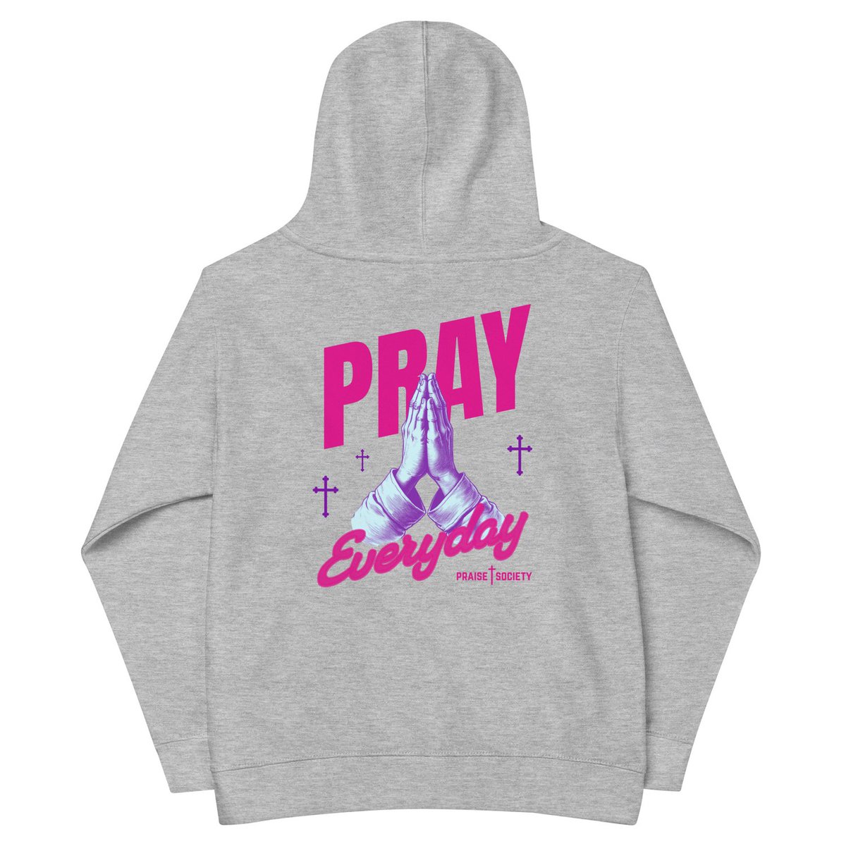 PraiseSociety's tweet photo. Bundle up in God's love with the PRAY EVERYDAY Kids Hoodie! ✝️ Click for more: https://t.co/FmScVtUwwx
#wearyourfaith #spreadgodslove #praisesociety #faithapparel #christianapparel #kidsclothing https://t.co/O6XnRCk2mY