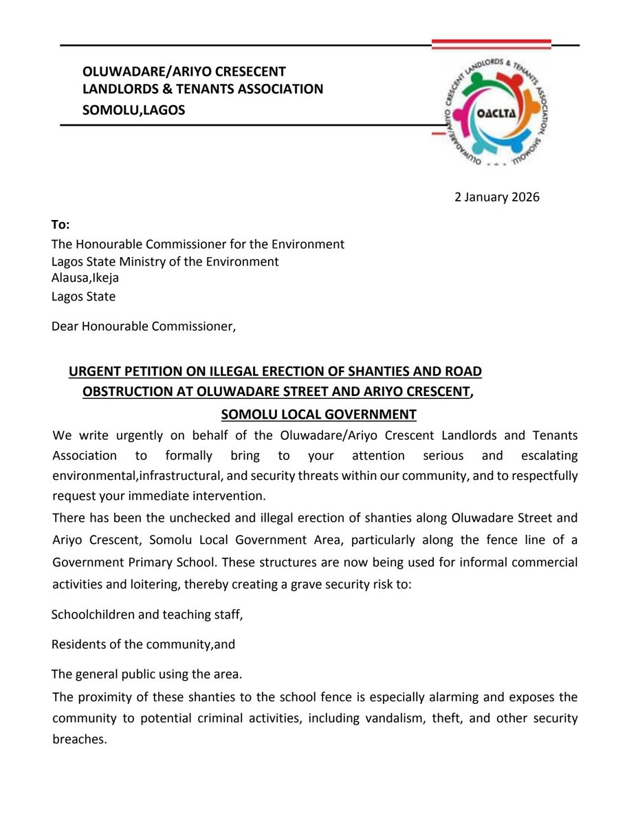 rapinzy's tweet photo. @tokunbo_wahab 
Hello my Honorable commissioner.  
Please take action on this petition submitted.  I will be sending you pictures and videos to show you the real situation sir . 
@followlasg https://t.co/xGSnVs4iJJ