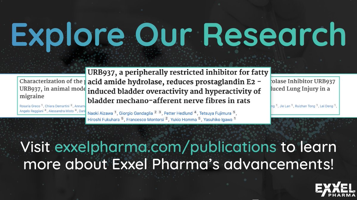 ExxelPharm's tweet photo. Want to learn more about Exxel Pharma? Explore our publications for in-depth insights and groundbreaking advancements.

https://t.co/BsUtpRMCKP 

#ChronicCough #Migraine #NeuropathicPain https://t.co/HNdj6KE2mO