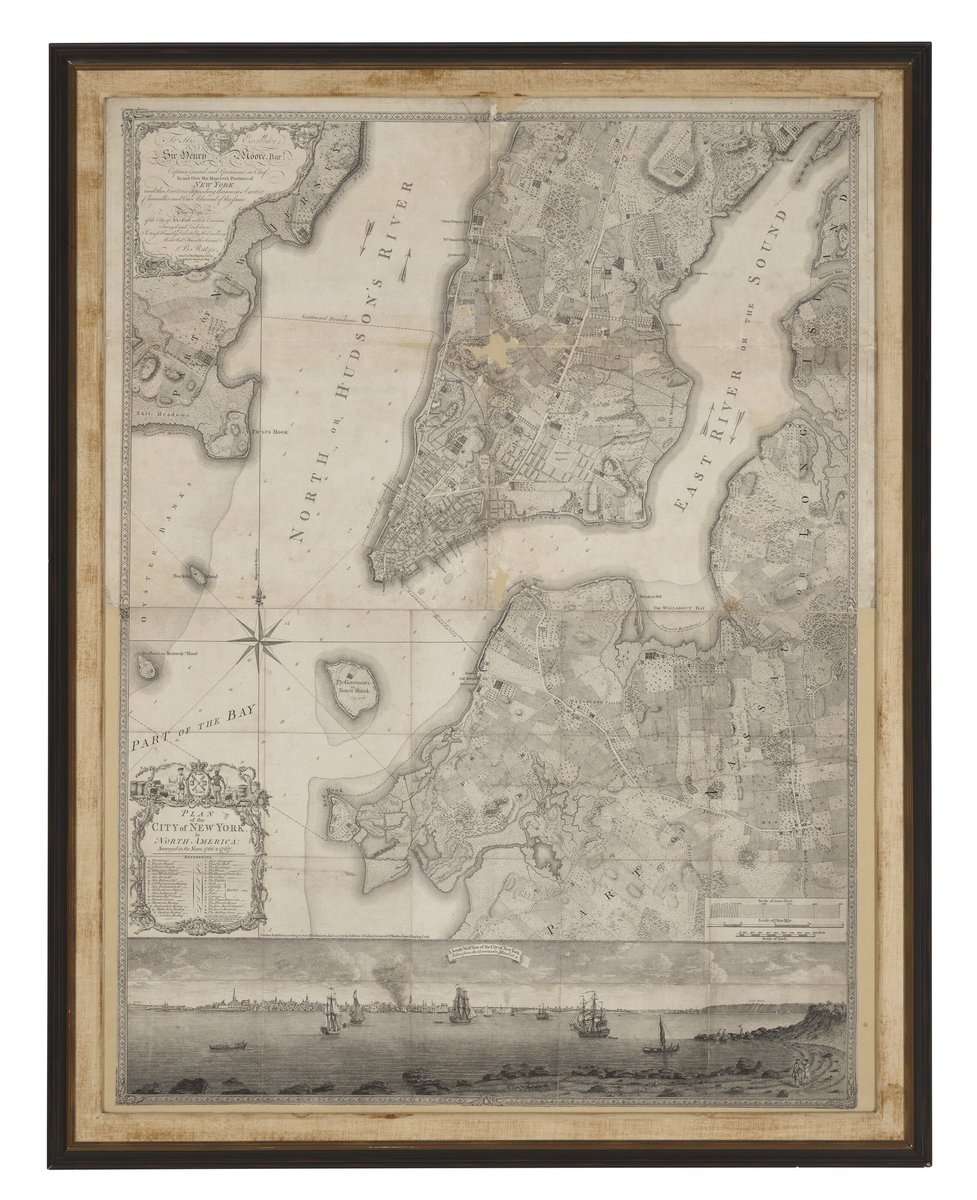 How was New York City like at the dawn of the American Revolution? You can find out with this map, printed in 1776, lot 932 of our online sale "The American Collector"
Open for bidding January 13-27! More here: onlineonly.christies.com/s/american-col…