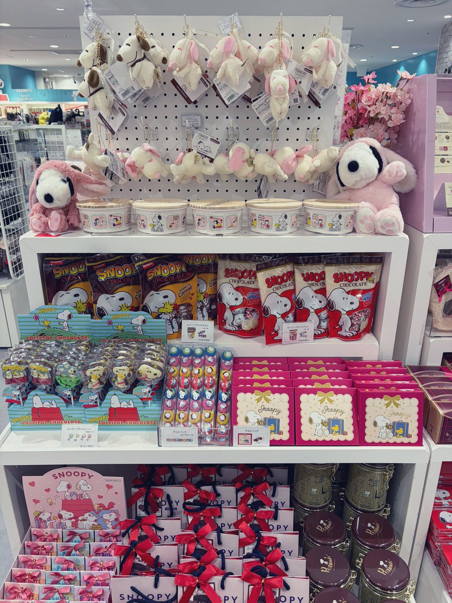 ayatoopy's tweet photo. 今年もスヌーピータウンショップではバレンタイン商品が早くも発売しておりました！かわいいぬいぐるみもたくさん。
そしてボンボンドロップシールのナミがスヌーピーのところにも来てるみたい。
#スヌーピー男子
#Snoopy #Peanuts https://t.co/5COQHRpZdK
