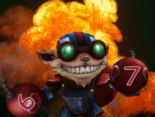 Veigar_v2's tweet image. ziggs 7