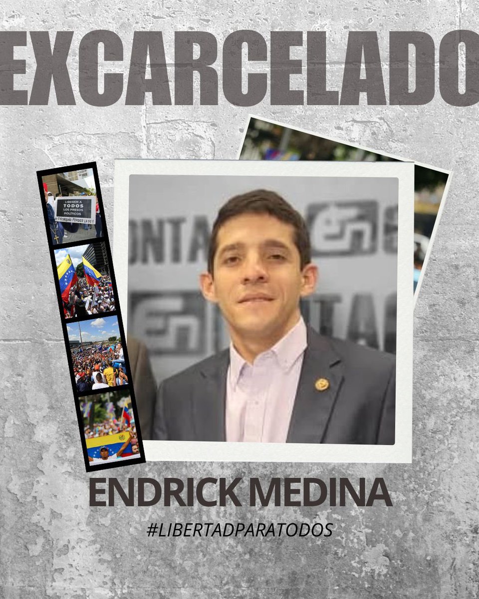 AlexisFRamosP's tweet image. #12Ene Excelente noticia la excarcelación en la madrugada de hoy de dirigentes políticos de Acción Democrática en Resistencia Lara, Endrick Medina al igual que Oliver Arriechi y Héctor Mujica. Nunca tuvieron que estar alejados de sus seres queridos!!