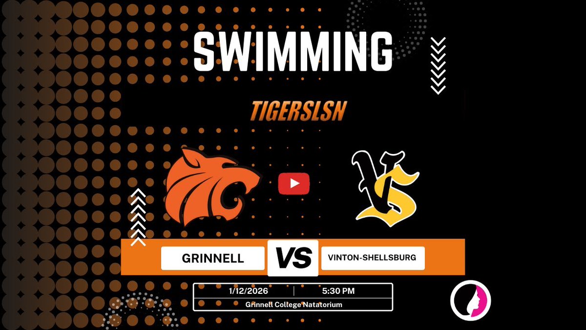 Lets go Swimming! Grinnell host Vinton-Shellsburg for Boys Swimming tonight! Start at 5:30 PM 
zurl.co/3Zgkl 
<a href="/GRINNELL_AD/">Grinnell Activities</a> <a href="/GRINBGMSWIM/">Grinnell Boys Swimming</a>
