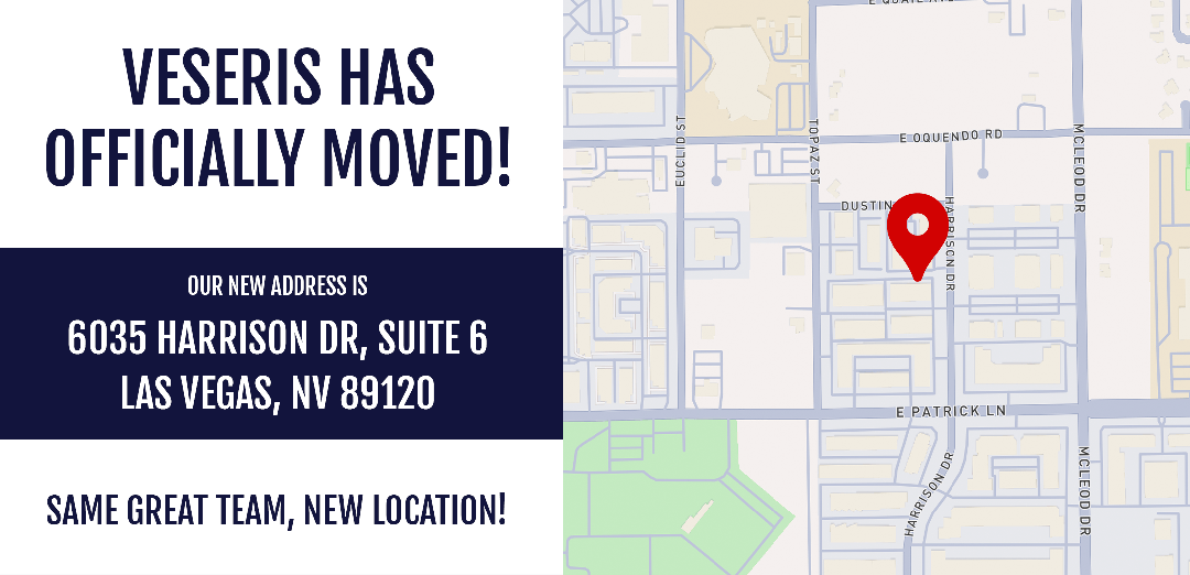 We’re excited to share that the Veseris Las Vegas ProCenter is now open at our new location!

Thanks for growing with us,
Your Veseris Nevada Team