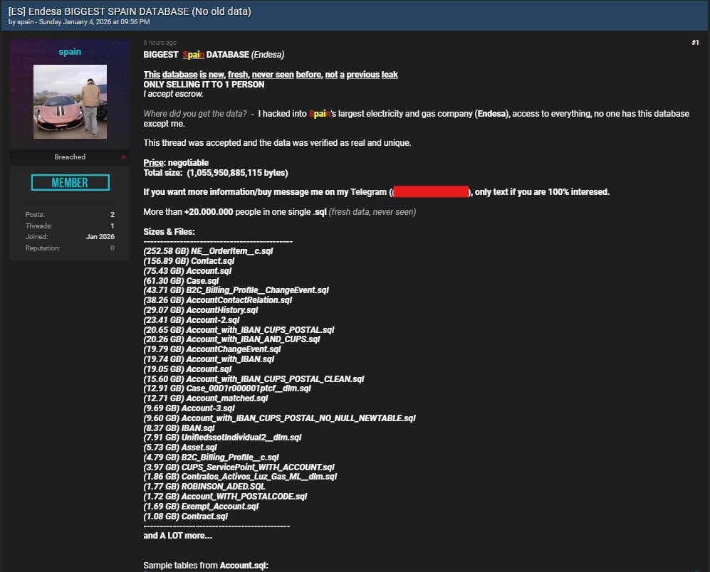 Puesto que Endesa está enviando cartas a sus clientes con instrucciones ante la brecha de datos que han tenido, 20M de personas presuntamente, ya ha ciberdelincuentes enviando SmSs y correos para hacer phising y robar credenciales
Extremen el cuidado y consulten antes