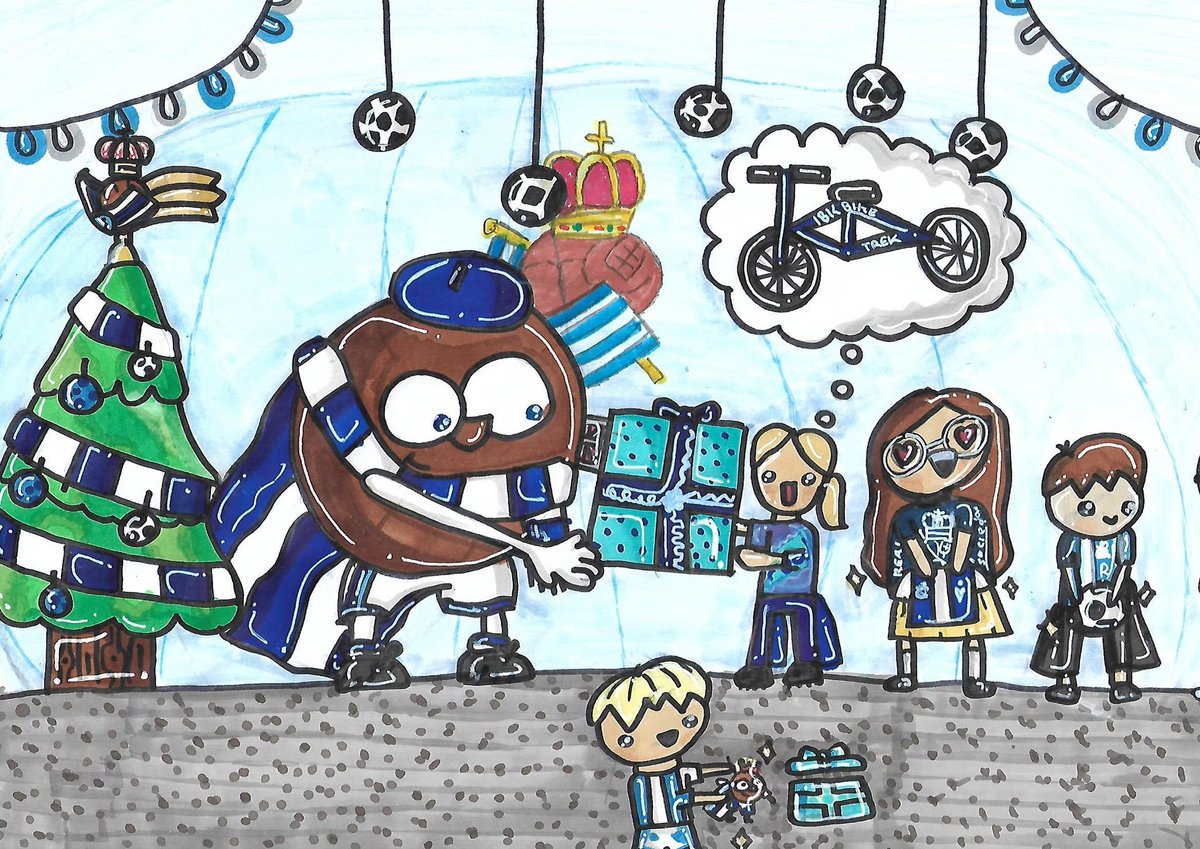 mireiaoo's tweet photo. No pudo ser, no se ganó el concurso de dibujo de la @RealSociedad Sociedad, pero aún y todo..Haizea, qué pedazo artista eres!!  :-) https://t.co/M6nNjrf0sM