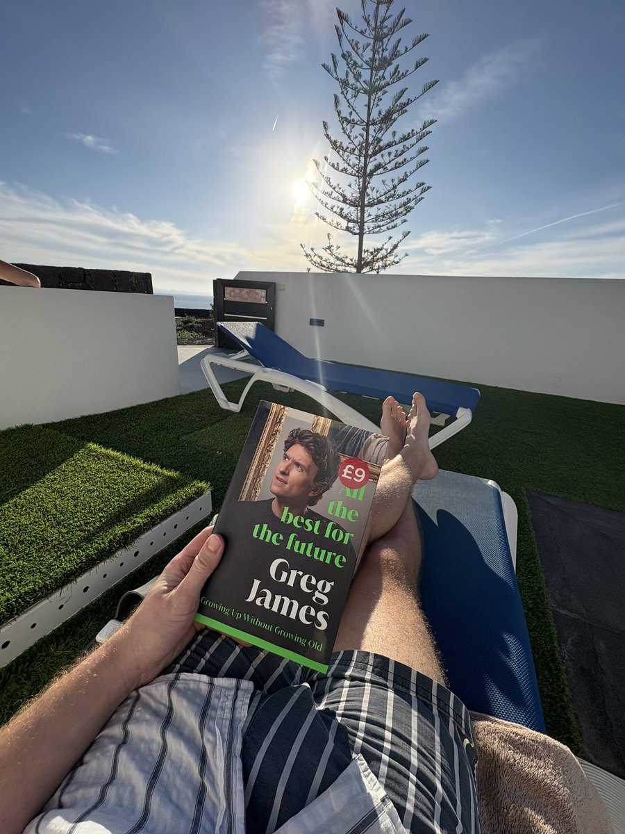 How fucking brilliant is <a href="/gregjames/">Greg James</a> by the way? 

- I said whilst on holiday in Lanzarote planning my destination wedding…. 😂👀 

Also, side note, cannot believe this book is in the sale already. It’s so good. What a great guy.