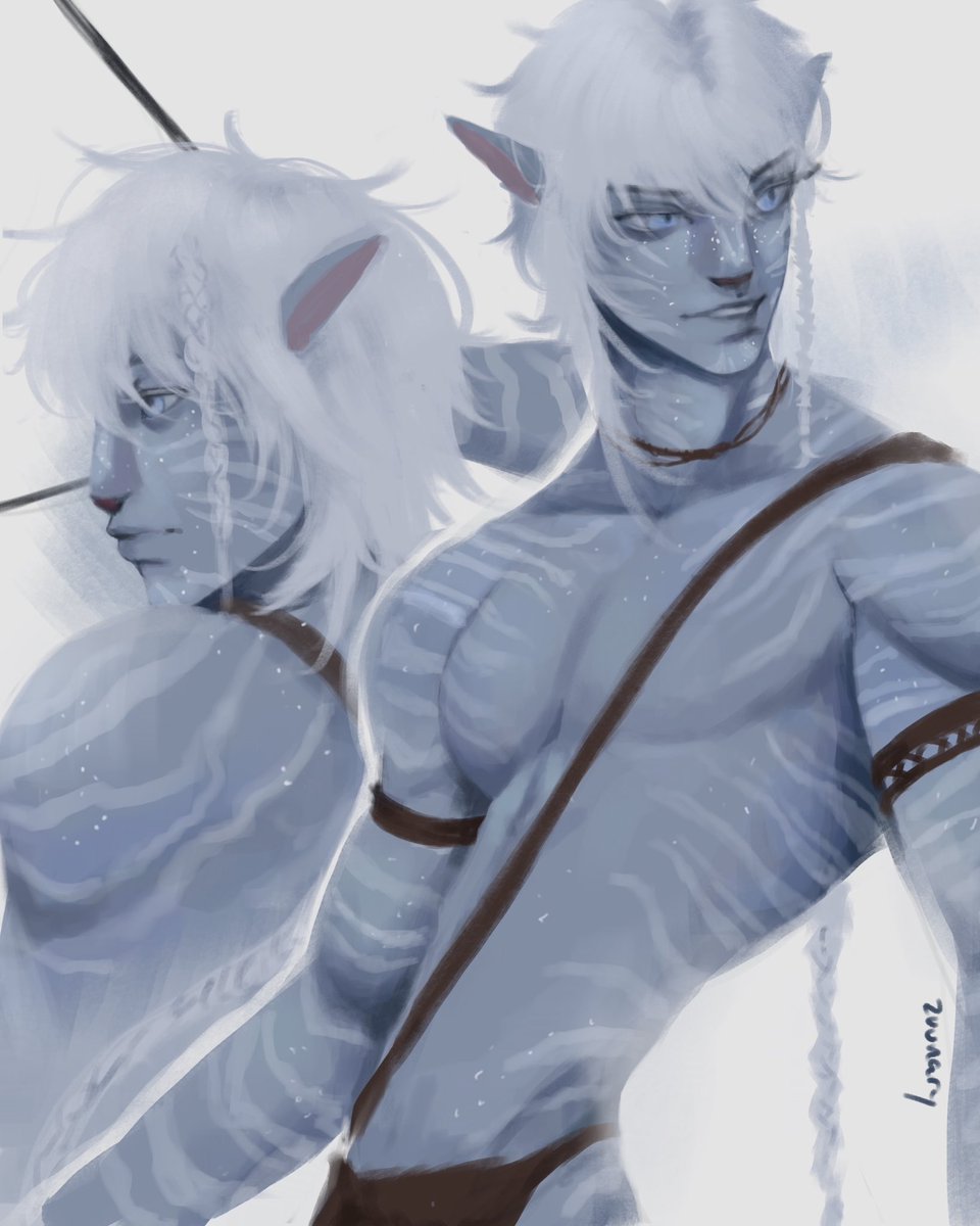 zuunary's tweet image. na’vi gojo 
#avatar #jujutsukaisen