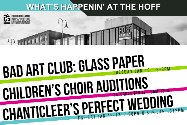 PACEartsiowa's tweet photo. Here’s what we have waiting for you at the Hoff this week!

https://t.co/AxP73w1iPy

#PACEArtsIowa #UNleashCB #ArtsMatter #LocalEvents #Community https://t.co/uDymJrQ5ym