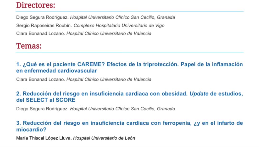Asociación Cardiología Clínica SEC tweet media