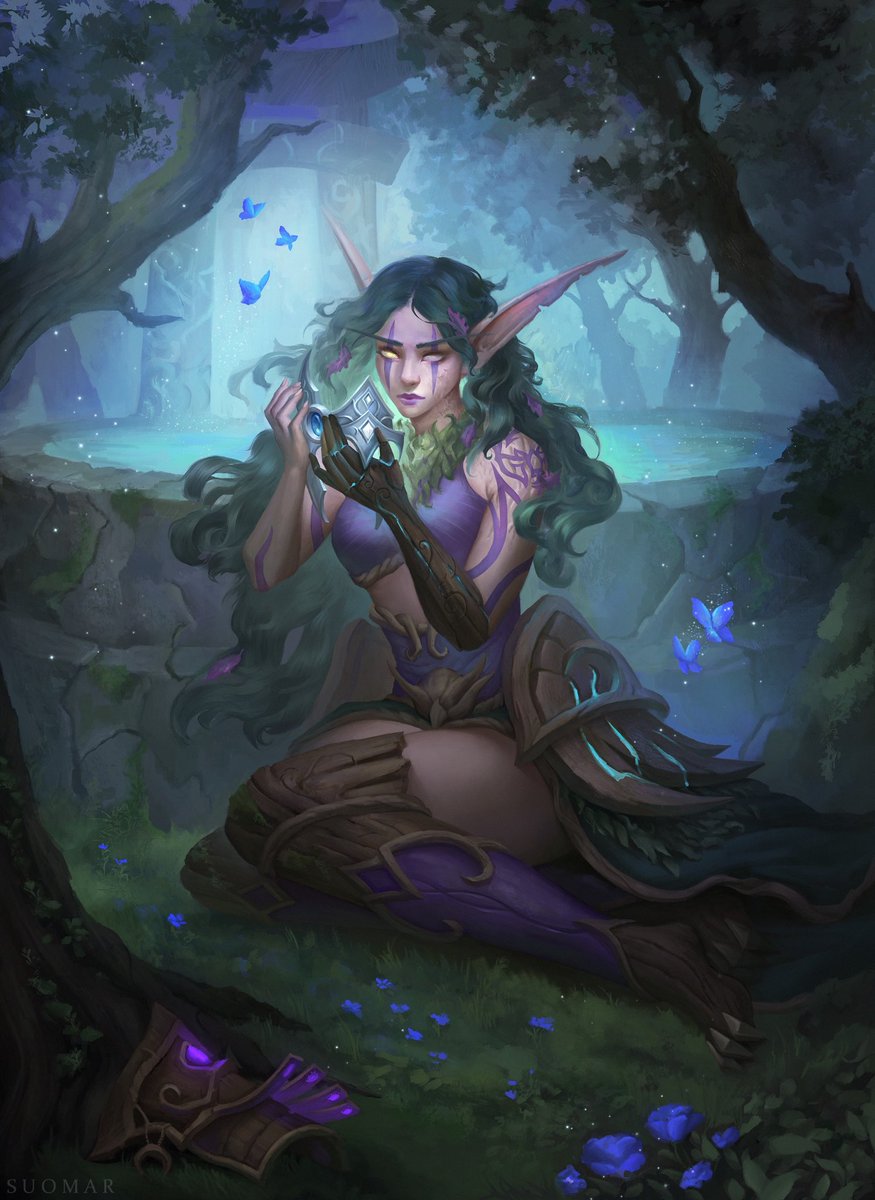Ala’rei, commission of a Night Elf Druid

#worldofwarcraft #nightelf #warcraft