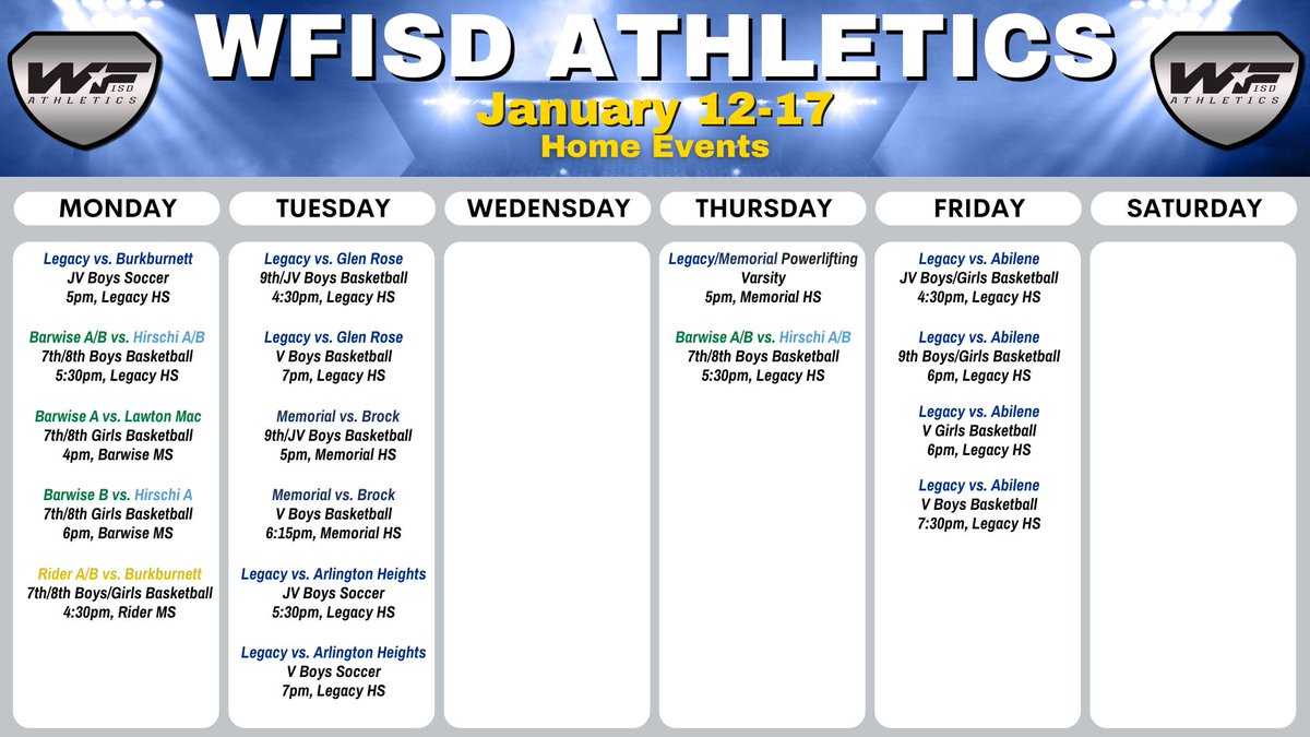 Wichita Falls ISD Athletics tweet media