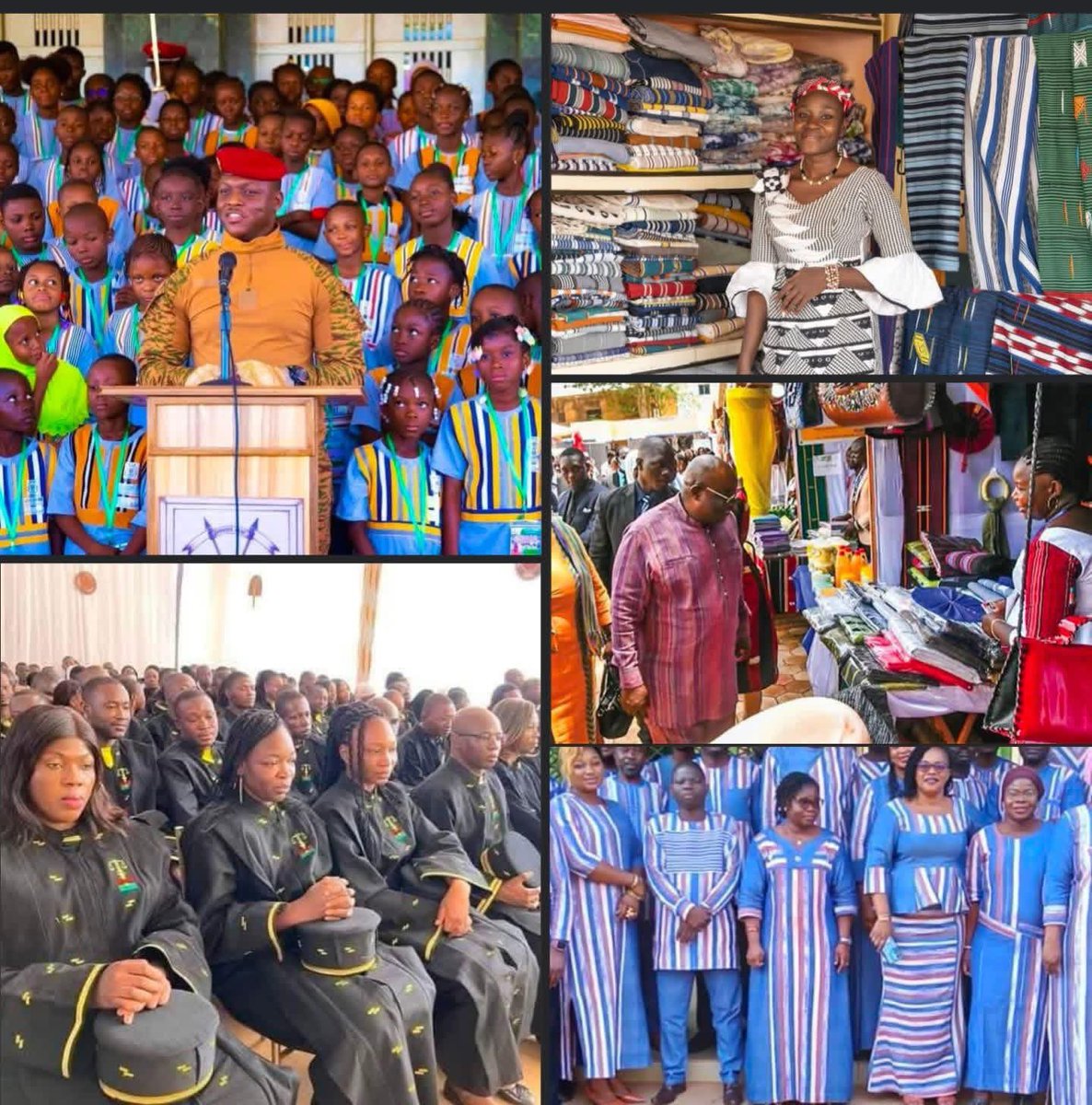 In Burkina Faso 🇧🇫, the government has been aggressively pushing import substitution, with locally made fabrics replacing foreign clothing in the military, schools, courts, and government institutions.

Since President Captain Ibrahim Traoré took power, authorities have