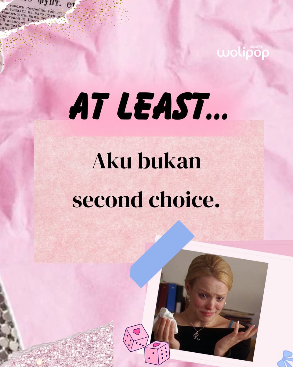 wolipop's tweet image. Kira-kira “At Least” versi apa lagi nih yang belum masuk di list, Wolifriends? 💖

Tulis di kolom komentar ya! 👇

#Wolipop #GirlsEdition #GrowthMindset
