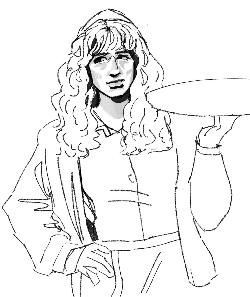 Old unfinished drawing of Denise Twin Peaks