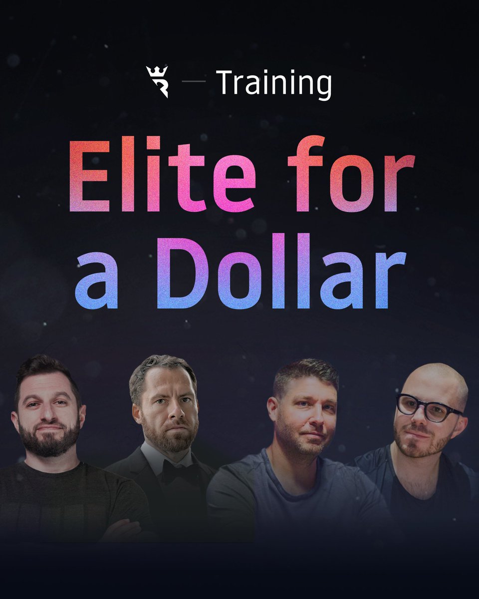 RunItOnce's tweet image. Elite for a Dollar 💵

Today we're offering something we've never done before:

Get access to Run It Once Elite for just $1 for 24 hours.

Grab a taste of:

✅ 9,500+ training videos
✅ Elite-exclusive Mini Courses
✅ Crush 2026 Bootcamp (Jan 13)

No strings attached: after 24…