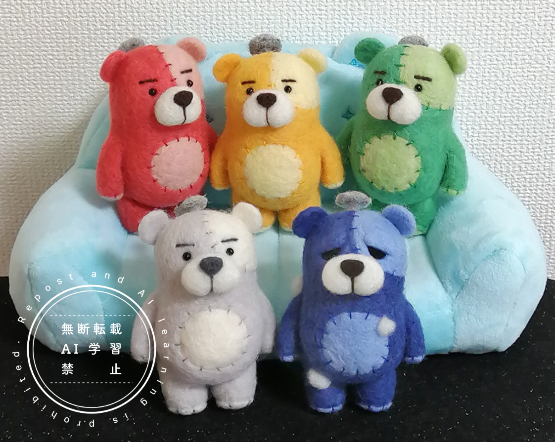 mmissugg's tweet photo. こちらは羊毛フェルトで作ったベアドールさんたち🐻💕
#RO23rdファン活動 #ROその他創作 https://t.co/J9K9vZU20t