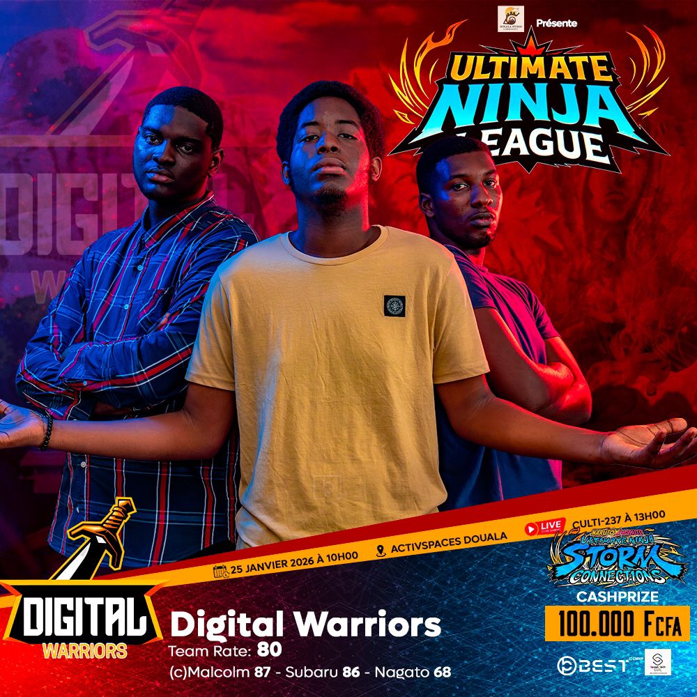 [ULTIMATE NINJA LEAGUE]

They will be there to show that gamers can be considered warriors and accomplish the S-rank mission, which is to win this tournament 💪🔥! 
SAVE THE DATE 25 January 2026