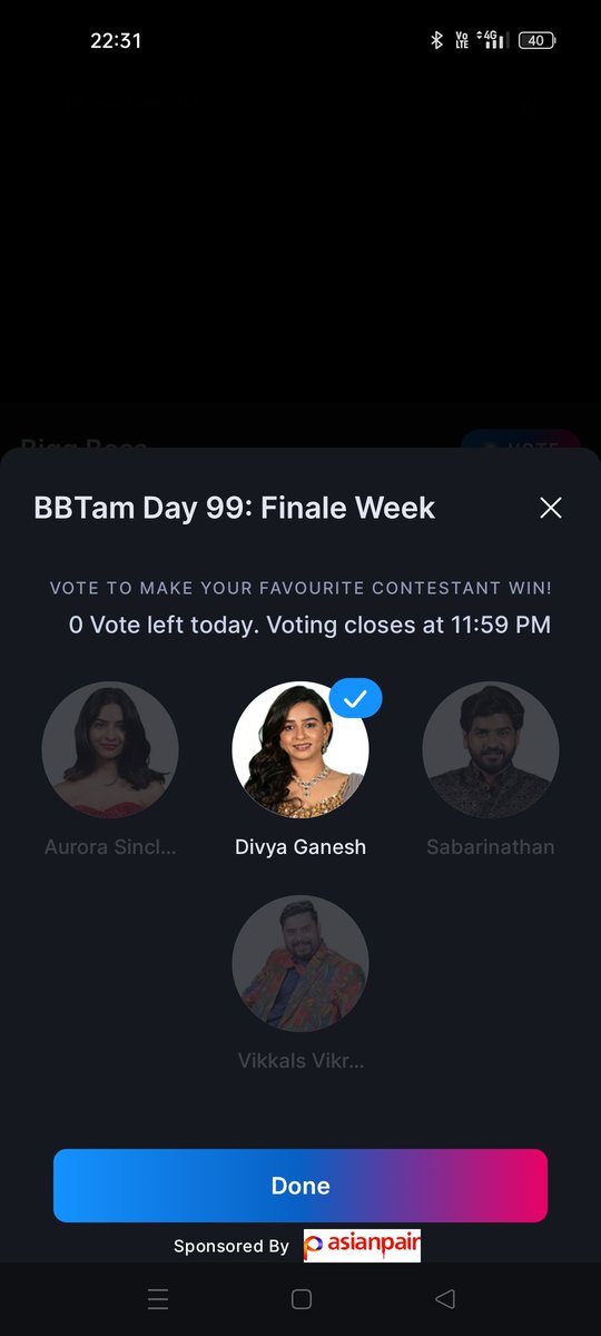 Love_cinema_365's tweet photo. #Divya 🙌my vote
#BiggBossTamil9 #Divyaarmy https://t.co/g6ZRoUcJSa