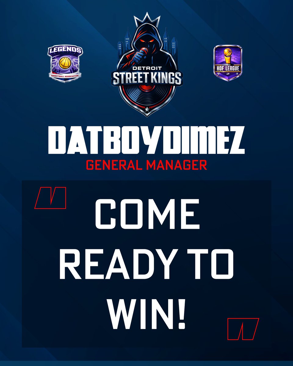 TheLBALeague's tweet image. The Detroit Street Kings will be led by @DatBoyDimez in this first season of LBA

You all better "Come Ready to Win"!

Combines are currently LIVE and running, so join the discord and sign up!

Deadline for Sign up is Jan 15th and Deadline for combines is Jan 30th!

Lets Run!⬇️