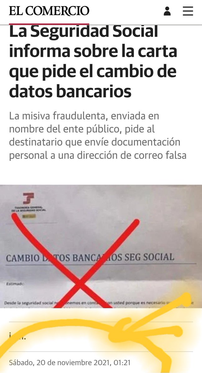 BenxamiM's tweet photo. @algrano_rtve @elisacarril_ A verrrr! Se están haciendo eco de algo de 2021 o anteriores!

No sé si se ha vuelto a reactivar más allá de que usuarios poco rigurosos lo vuelvan a publicar

¿Seguro que se está dando este intento de fraude?

2021/11/12
https://t.co/cDI0EPYWxO

@martaflich #gonzalomiró https://t.co/iiw7yTMEGB
