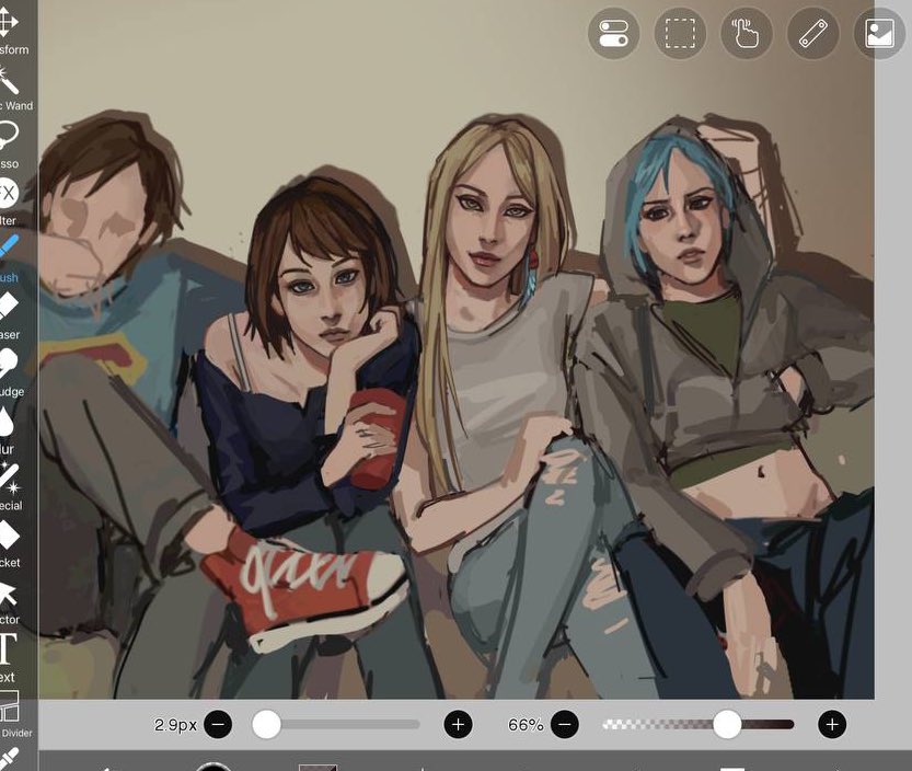tokutoknyamnyam's tweet image. how tf ppl do camera flash effect on their art #lifeisstrange