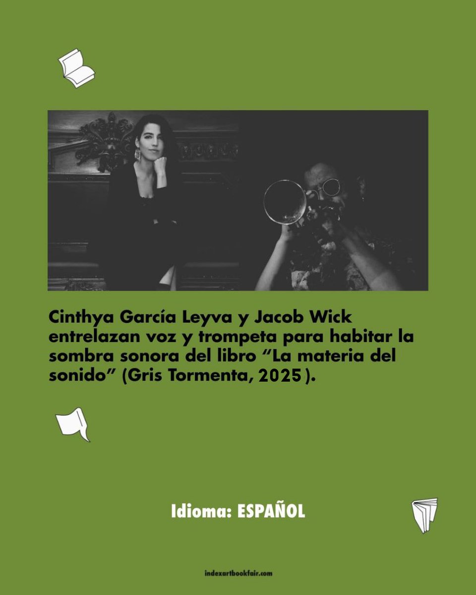Este sábado 17 de enero, en <a href="/kurimanzutto/">kurimanzutto</a> CDMX, presentamos 'La materia del sonido' (2025)*, con Cinthya García Leyva y Jacob Wick, a partir de las 4 PM. 

<a href="/IndexFair/">Index Art Book Fair</a>. Gobernador Rafael Rebollar 94, San Miguel Chapultepec.

*Proyecto realizado con el apoyo de <a href="/FundacionJumex/">Fundación Jumex</a>.