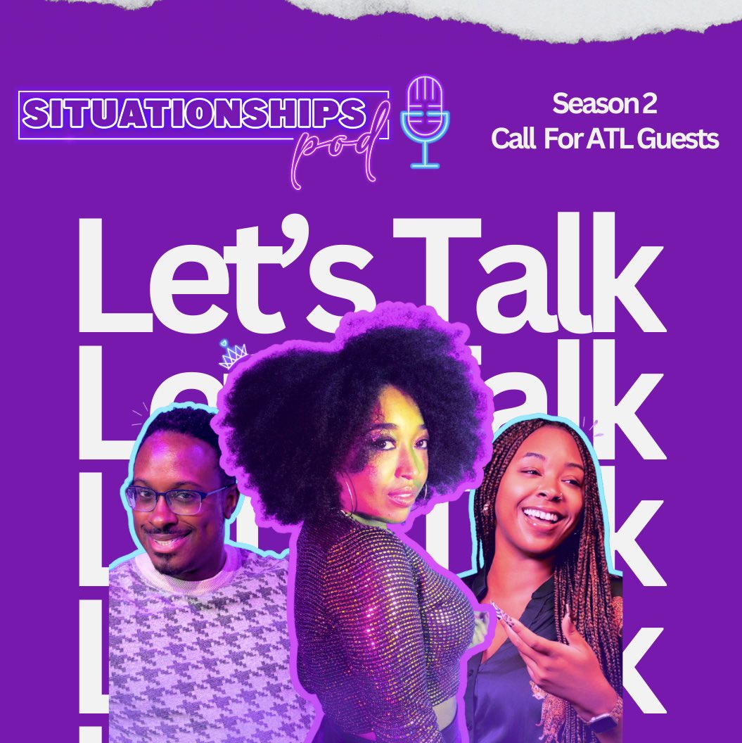 happy 2026! 💜✨ #situationshipspod is back for s2, and we’re seeking new guests in ATL! we’re looking for dating experts, influencers, and special guests with real stories and strong opinions on modern love ❤️‍🔥

💌: DM, comment, or email us your info to submit! #podcast #opencall